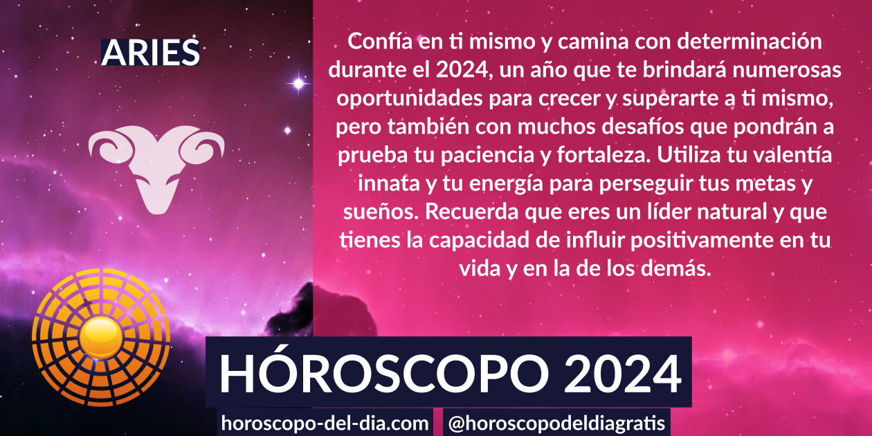 Aries Horóscopo 2024 Horoscopo del dia